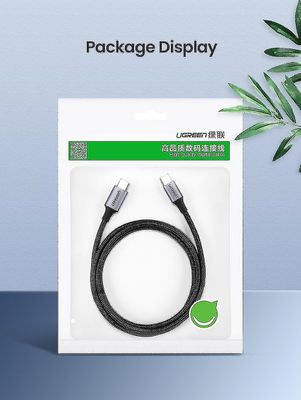 Sort Usb Type C til Usb C-kabel til Samsung Galaxy S9 Pd 100w understøtter 4.0
