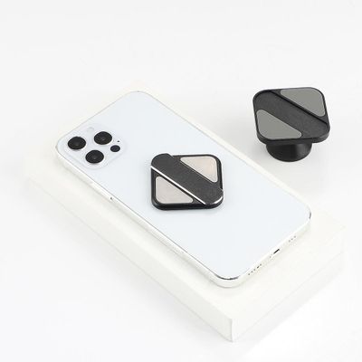 Aluminium Alloy Bil Magnet Fast Support Navigation Bærbare Mobiltelefon Beslag sort