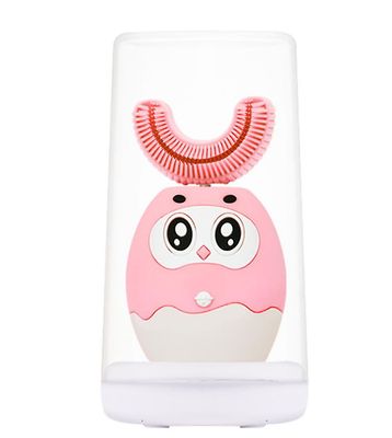 Coosilo Børn U-formet Intelligent Sonic Electric Tandbørste Pink