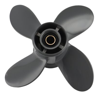 Propell 4 blad 9 1/4x10 For og utenbordsmotor Bf8d/bf9.9d Bf9.9/bf15a Bf15d/bf20 8 Splines 58134-zv4- Mørk grå