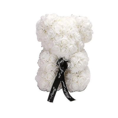 Valentinsgave 25 cm rosebjørn bursdagsgaver? minne dag gave bamseï1/4ˆWhiteï1/4‰