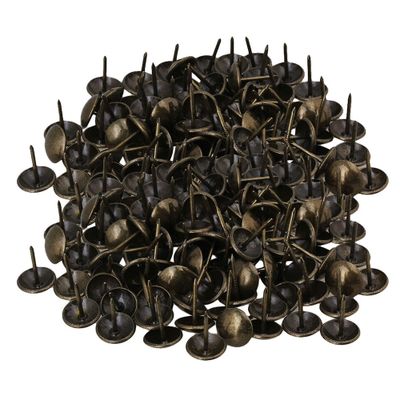 200 X bronze vintage tacks nitter 13mm dia med tråd træmøbler