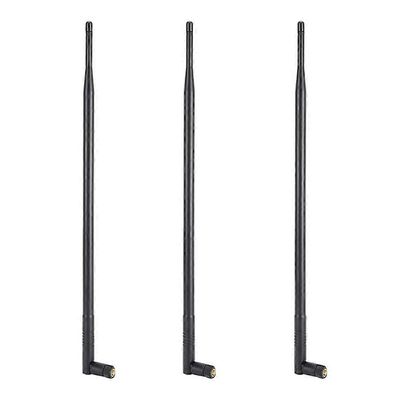 12DBI WiFi-antenni, 2.4G / 5G kaksikaistainen korkean vahvistuksen pitkän kantaman WiFi-antenni RPSMA-liittimellä Wir Musta