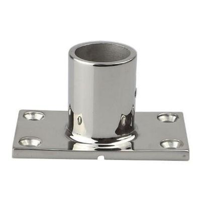 Ruili 316 Rustfrit stål Ship Yacht Tilbehør Marine Hardware Tilbehør Tube Seat Rektangulære Base 90 22mm