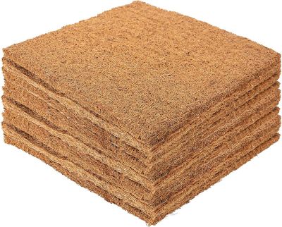 Menghui 10 pakkaus paksunnettua coco coir liner kanapesätyynyä - kookoskuitu pesimälaatikon vuoraukset kana coop vuodevaatteet matot kanatalon pohj...