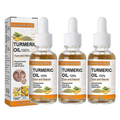 3kpl kurkuma eteerinen öljy kirkastaa ihon sävyä ja kosteuttaa ihoa, syvähoito iholle