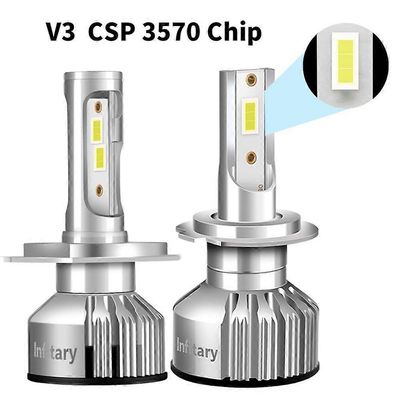 Infitary H7 led-autovalot H4 H11 automaattinen sumuvalo 6500K ajovalojen polttimot H1 20000LM tarvikkeet 9005 9006 H1 880 H3 auton polttimo 6500K90...