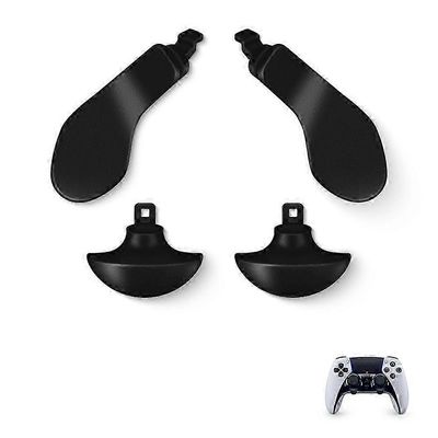 Sony PlayStation 5 DualSense Edge -peliohjaimelle ruostumattomasta teräksestä valmistetut vaihtomelat - harmaa Monivärinen Black