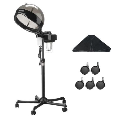 Succebuy Ammattimainen hiushöyrystin syvään ilmastointiin, 11,81 tuuman hupullinen ioninen hiushöyrystin, jossa on 2 tilaa, 5 pyörää (2 lukittavaa)...