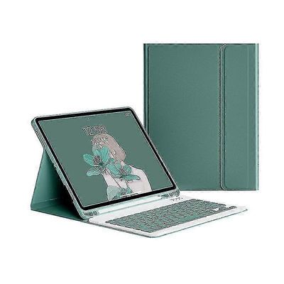 Kotelo näppäimistöllä iPadille 9.7 tuumaa 2017 2018 5. 6. sukupolvi G Tummanvihreä