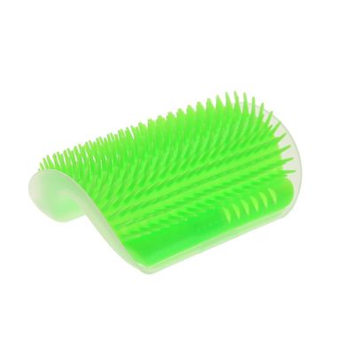 Katte Brush Corner Cat Massage Self Groomer Comb Brush, Grøn Farve