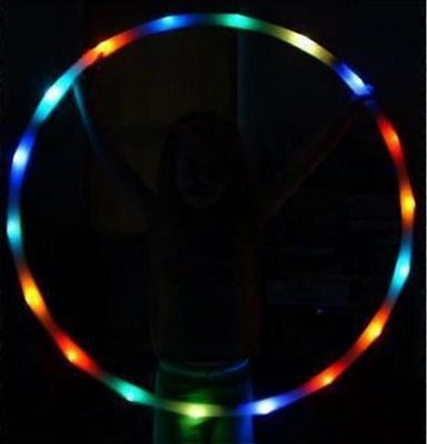 Tinor Led Värikäs Hula Vanne, valo vaihtuva vanne valo led vanteet lapsille ja aikuisille