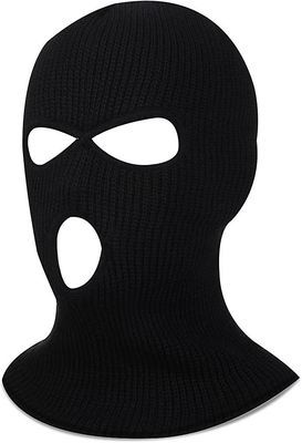 Xqday Ski Mask Vinter Balaclava Ski Mask Varm fuld ansigtsski maske termiske mænd Ski Mask 3-hullers strik ansigtsmaske til udendørs sport