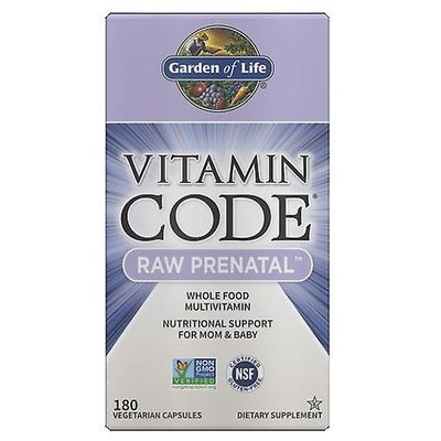 Garden of Life Elämän puutarha Vitamiinikoodi RAW Prenatal, 180 vcaps (pakkaus 1)