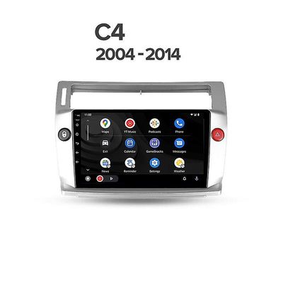 Android Autoradio Citroen C4 C-Triomphe C-Quatre 2004-2014 Multimidia Video Carplay Navigaion