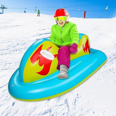 Kissqiqi Oppustelige Ski Ring, Kids Snowboard Supplies, Vinter Udendørs Sports Legetøj