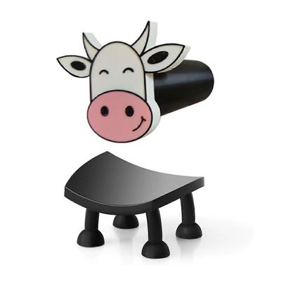 Lypsylehmän wc-rullapidike 3D-tulostettu lypsylehmän pehmopaperi varastohylly pinottava hauska wc-paperipidike talo Kuten