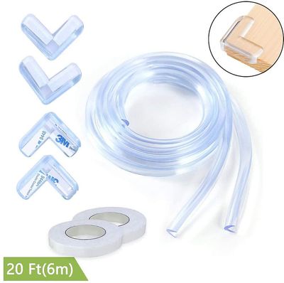 Grape Pp Baby Sikkerhed Clear Corner Protectors-6 X 1m Proofing Edge +4 Hjørner