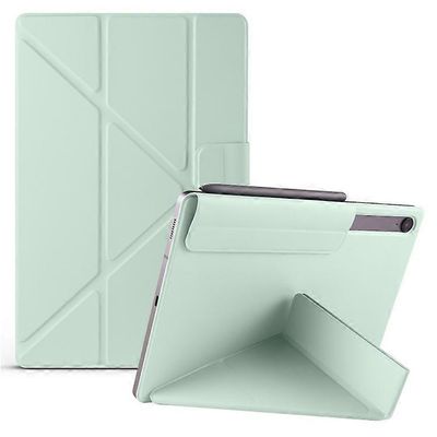 Magneettinen tablettikotelo, joka on yhteensopiva Samsung Galaxy Tab S10 FE / S9 FE / S9 PC + PU nahkaisen origami-jalustan suojan kanssa Vaaleanvi...