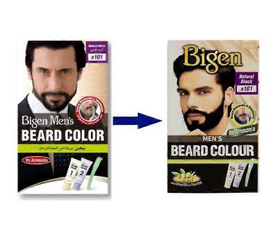 Bigen miesten parran väri (erilainen) Luonnon musta