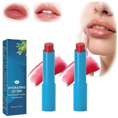 Yesfit Trives Fuktighetsgivende leppefarge Ren styrke Langvarig fuktighetsgivende effekt Naturlige ingredienser 2pcs