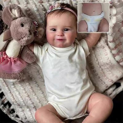 50 cm:n täyssilikoninen vinyylinukke Maddie voidaan kylpeä vedessä uudestisyntynyt vauvanuken lelu lapsille monivärinen Full Silicone Vinyl Girl