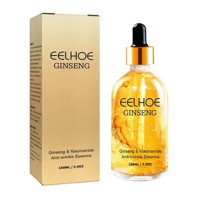 50% AVSLAG 100ml Ginseng Niacinamide Eye Essences Pore Minimerer flytende øyne Anti-Aging Serum 1pc