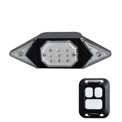 Suren Cykelbaglygter, trådløs kontrol fast / flash 39 led 100 lumen Ipx4 vandtæt blinkende usb genopladelig