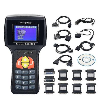 T300 Key Programmer V23.9 auton avainten valmistukseen ja koodin ohjelmointiin Musta