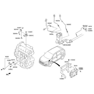 Auton PM-hiukkasanturi 39265-2F250 0281006612 1.7 2.0 CRDi 2015-2022 0281006611 Musta