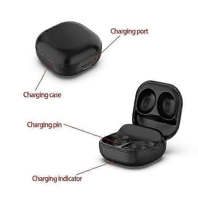 Galaxy Buds Pro SM-R190 -latauskotelo kuulokkeiden latauslokerolla, kannettava säilytyslaatikko ja langaton lataus