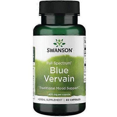Swanson Vitamins Swanson Vitamiinit Täyden spektrin Blue Vervain, 400 mg, 60 kapselia