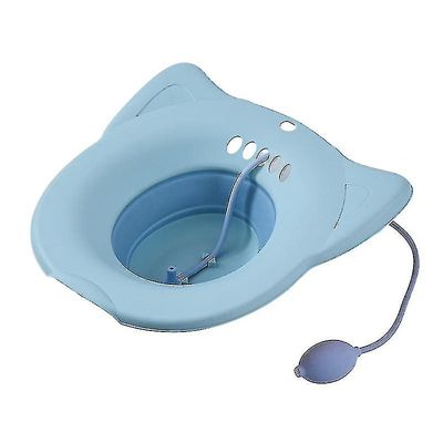 Sitz Bath For Toalett Hemorroider Postpartum Care, Perineal Soaking Bath Over toalettsetet, sammenleggbar Sitz Basin med spyler for vaginal en yg ...