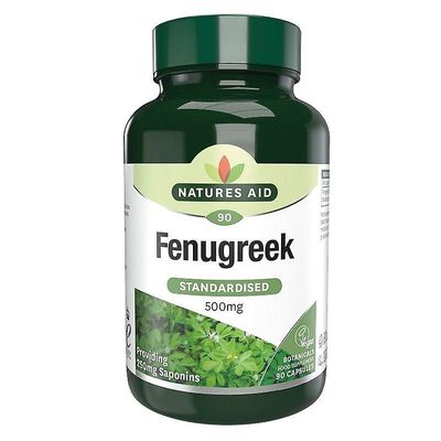 Natures Aid Luonto ' s tuki fenugreek 500mg kapselit 90 (137630)