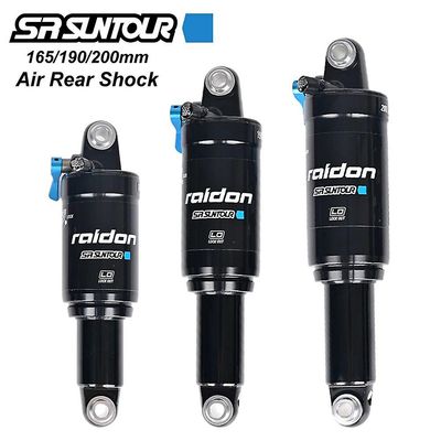 Sr Suntour Mountain Bike Air Bag shock 165mm 190mm 200mm med lockout Mtb cykel suspension cykel coil luft støddæmper 165x38mm