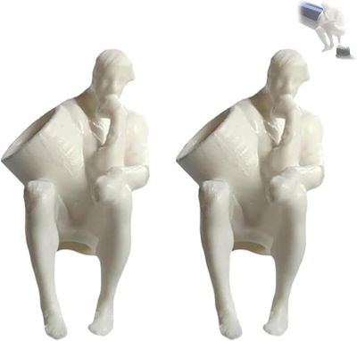 Frusde Pooping Thinker Butt Tandpasta Topper, Funny Tandpasta Cap Dispenser, Tandpasta Squeezer, 3D Print Søde sjove gaver 2pcs