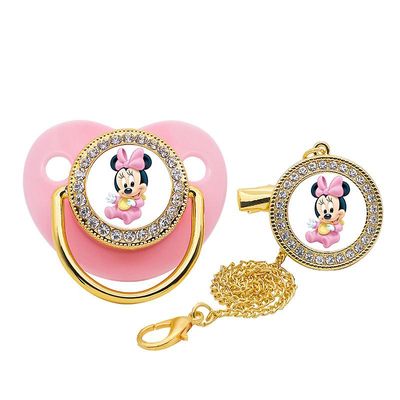 unbrand Mickey Baby Sutter Smuk blød silikone Holdbare Assorterede Farver Collection Sutter til børn Nyfødt Pink M