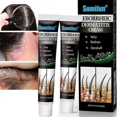 Psoriaattisen seborrooisen dermatiitin hoito kerma pää akne kutina päänahka silsa korjata iho puhdistusvoide hiukset päänahan hoito 2pcs