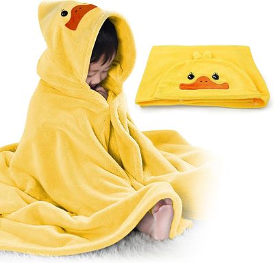 Heyone Romasa Baby Badehåndkle Ultra Soft Hooded håndkle Svært absorberende badekåpe teppe Småbarn dusj gaver til gutter Girls-27.5 "x 55" (gul)