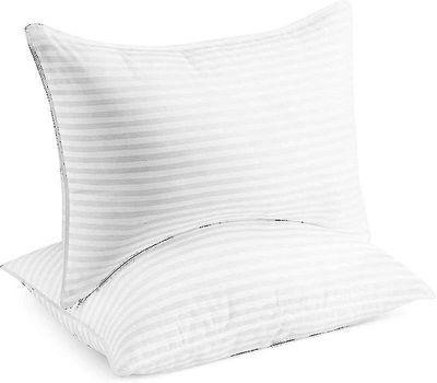 Beckham Hotel Collection Sengepuder Til At Sove - Queen Size, Sæt Med 2 - Køling, Luksus Gel Pude Til Ryg, Mave Eller Side Sveller Jz