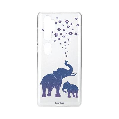 Crazy Kase Skrog til Xiaomi Mi Note 10 Soft Blue Elephant