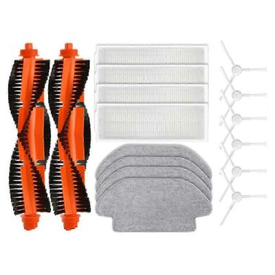 16kpl Xiaomi Robot Vacuum S10 Xiaomi Robot Vacuum S12 B106GL varaosat Pääsivuharja Hepa-suodatinmoppiliina f74 Kuten