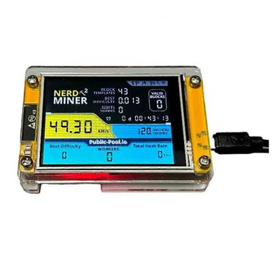 Uusi Nerdminer V3 2,8 tuuman BTC Solo Lottery Nerd Miner Crypto