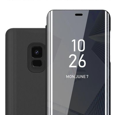 Samsung Galaxy S9 -kotelon suojakotelo - Smartview-muotoilu peilillä TURMALIINI MUSTA