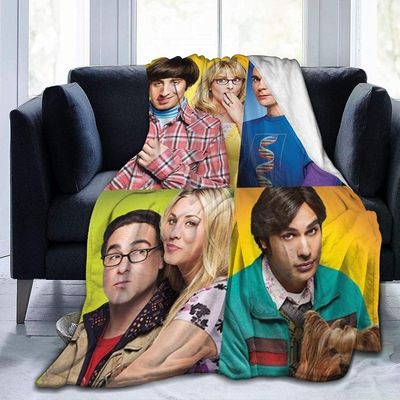 Big Bang Theory Throw Blanket Fannel Fleece Super Soft Cozy Blanket vuodesohvalle, sohvalle, olohuoneeseen 60x50in 150x125cm