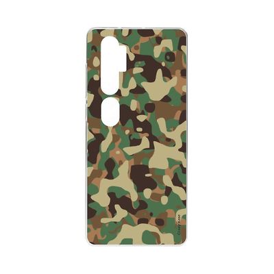 Crazy Kase Skrog til Xiaomi Mi Note 10 Fleksibel militær camouflage