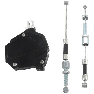 Motorsykkel Stunt Clutch Lever Easy Pull Cable System for Dirt Bike Deler svart
