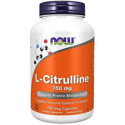 Now Foods L-sitrulliini, 750 mg, 180 kapselia