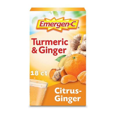 Emergen-c Kurkuma & Inkiväärijauhe - Sitrus-inkivääri - 18ct