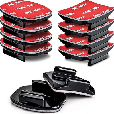 Liimakiinnityssarja ja 3 m tahmeat tyynyt Gopro Hero 10 9 8 7 6 5 4 Istuntokamerat. (10 kpl)